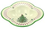 Spode Christmas Tree Pierced Lace Edged Bowl