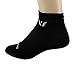 Swiftwick- PERFORMANCE ZERO Golf & Running Socks for Men & Women, Cushion No-Show Socks (Black, Medium)