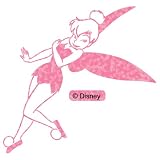 Tinkerbell (Pink Glitter) 5.2" x 5" Decal - Die Cutz
