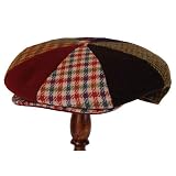 Borsalino 8/4 Style Tweed Patch Cap