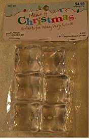 1-1/4" Acrylic Fake Ice Cubes - 6 Pcs.