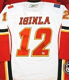 Jarome Iginla Signed Calgary Flames White Reebok Premier Jersey