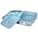 Simmer Stone Portable Travel Camping Hiking Toiletry Hanging Mens/ladies Makeup Cosmetics Wash Bag Case Organizer Holder for Women (blue flower)