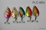 Lot of 5 New 2.45 Hammered Casting Spoon Fishing Lures - .70 Oz