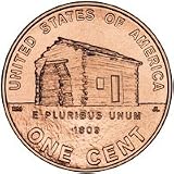 PRESALE 2009 Lincoln Cent Penny Coin Log Cabin Full Roll - 50 Uncirculated Coins - PRESALE