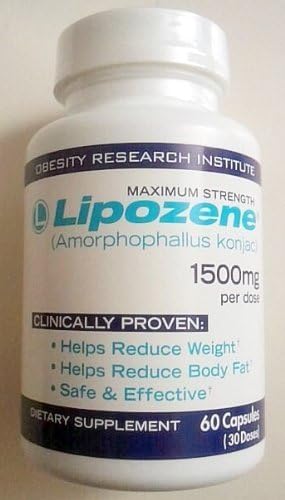 Lipozene (Amorphophallus Konjac) 60 Capsules (1500mg Per Dose)
