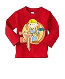 Bob the Builder - Ready, Steady, Drill! - Red Toddler Long Sleeve Tee - 5/6