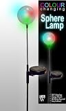 Outdoor Living : 2 pack x Colour changing Solar Sphere light