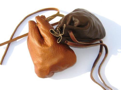 Imagen 3 de 1 Bolsa de Cuero para los Canicas + 60 CANICAS