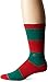 Stance Men's Cadet 2 Bold Wide Stripe Arch Support Classic Crew Sock, Green, L