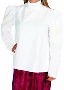 Alexanders Costumes Gibson Girl Blouse, White, Large