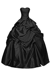 Taffeta Lace Ruched Sleeveless Sweetheart  Cocktail Floor Length  Ball Gown Evening Dress/Prom Dress/Quinceanera Dress/Party Dress/Wedding Dress 