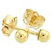 14k Yellow Gold 3mm Ball Stud Earrings