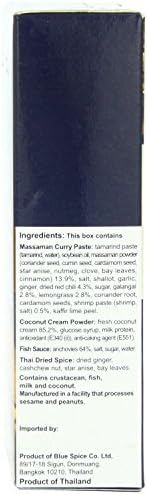 Blue Elephant Royal Thai Cooking Set Curry, 3.8 Ounce 110g (massaman curry, 3.8 Ounce)
