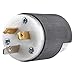 3 Wire Industrial Straight Blade Plug 125/250VAC 20A