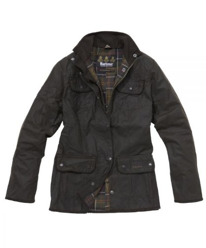 Barbour Ladies 4 Pocket Slim Fit Waxed Cotton 