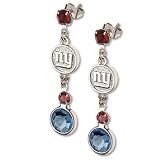 New York Giants Crystal Logo Earrings