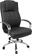 Leather Office Chair - High Back Executive Contemporary Swivel Chair - BT-981-BK-GG