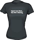 Support Local Music Sleep With A Musician Women's tee Shirt in 6 Colors Small thru XXL