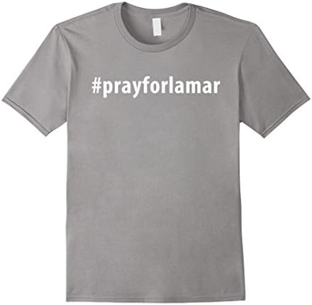 Pray for Lamar Odom Support Shirt Hashtag Tshirt - Male Medium - Slate