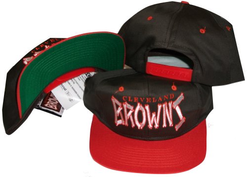 Cleveland Browns Two Tone Plastic Snapback Adjustable Snap Back Hat / Cap