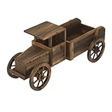 IMAGE OF Astonica 50308244 Olde Tyme Rustic Wood Delivery Truck Garden Planter