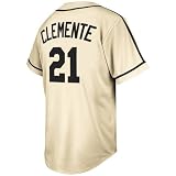 Roberto Clemente Pittsburgh Pirates Majestic Cooperstown Natural Tradition Jersey (XL)