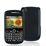 Black Crystal Transparent Snap-On Hard Skin Case Cover for Blackberry Curve ....