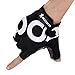 BOODUN Unisex Cycling Gloves, Black & White, Large