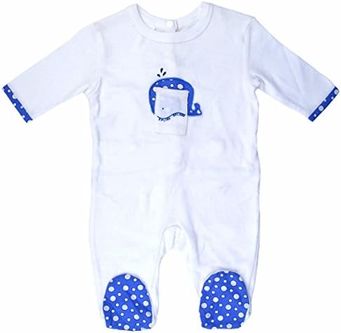 Animal Friends Collection - Unisex-baby 100% Cotton Footed Sleeper (0-12 Months) (6-12 Months, Splish-splash Willy)