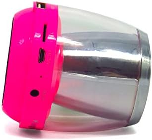 Kinghan® Mini Wireless Bluetooth Speaker with Colorful 360 Magic LED Night Lights Stereo Handsfree Speakers Support Tf/aux/fm for Smart Phone Pc Tablet (Rose)