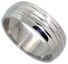 Surgical Steel 5/16 (8 mm) Dome Band w/ 3 Grooves
