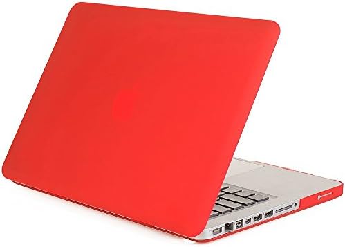 DeFaith - Pro 13.3 A1278 (Non-Retina) Translucent Shell Case - Premium Matted Rubberised Snap-on Hard Case Cover for Apple Macbook Pro 13.3 - Model A1278 (red)