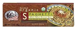 Hodgson Mill Organic Whole Wheat Spaghetti with Milled Flax Seed, 12-Ounce Boxes (Pack of 12)