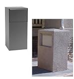 dVault Mail & Package Delivery Vault Without Letterbox - Gray