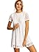 ROMWE Women's Short Sleeve Summer Lace Dress