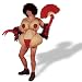 Tassle Twirling Tessie Adult Halloween Costume (Standard One-Size)