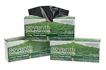 Seventh Generation Trash Bags, Large, 33-Gallon, 15-Count Boxes (Pack of 12) [Amazon Frustration-Free Packaging]
