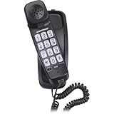 Conair PR5007BKCS Big Button Slim Corded Phone (Black)