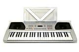 54 Keys Electronic Portable Piano Keyboard - Silver