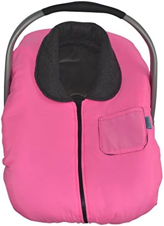 Tivoli Couture Infant Car Seat Jacket and Weather Cold Resistant Car Seat Cover Bunting, Blooming Pink