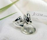 Completely Handcrafted - Designer Sterling Silver Black Onyx Ring