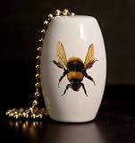 Bumble Bee Porcelain Fan / Light Pull