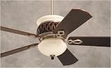 Tommy Bahama TB307DC Somerset Way Remote Control Dark Cherry Tropical Ceiling Fan 56 Blade Span