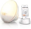 Philips HF3550/60 Iphone Controlled Wake-Up Light with Colored Sunrise Simulation, White