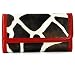 Red Giraffe Print Clutch Wallet with Checkbook Holder