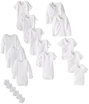 Hot Sale Gerber Unisex-Baby Newborn White 19 Piece Essentials Gift Set, White, 0-3Months