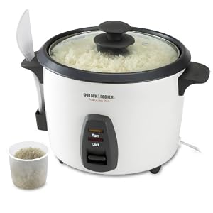 Black and Decker RC436 16-Cup Rice Cooker, White by Black & Decker