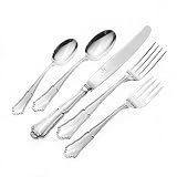 Wallace Italian Sterling Barocco Continental Size 5-Piece Flatware Place Setting, Service for 1
