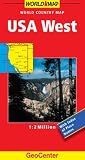 USA West GeoCenter World Map